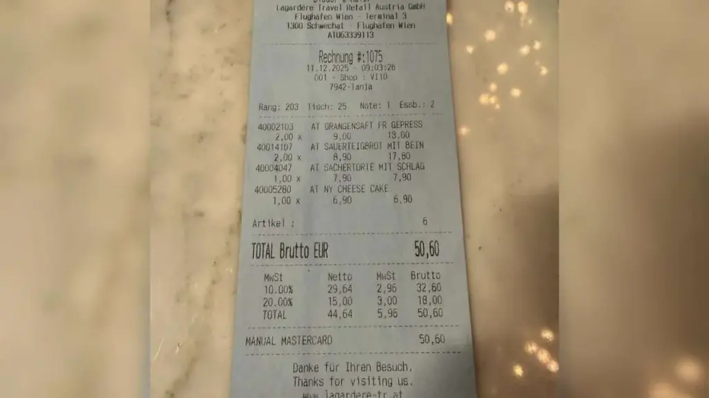 Warum ein einfacher Orangensaft am Wiener Flughafen plötzlich 9 Euro kostet