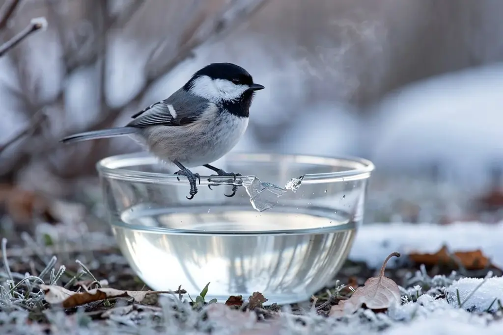 Warum erfahrene Gärtner eine zerbrochene Schüssel als Vogeltränke im Winter verwenden