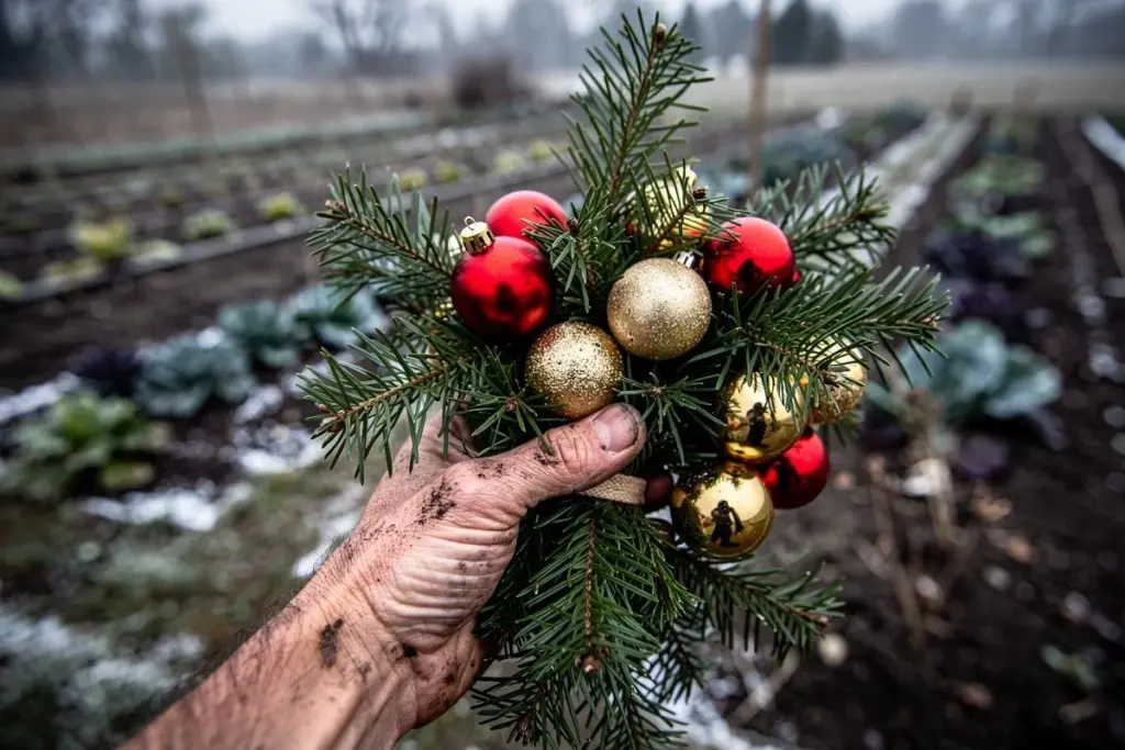 Warum österreichische Gärtner Christbaumkugeln über dem Gemüsebeet aufhängen