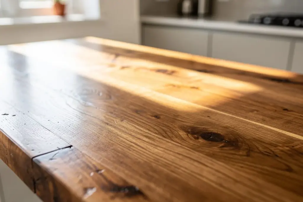 Alte Tischplatte statt teure Arbeitsplatte: So verwandeln Sie Ihr altes Möbelstück in eine Küche im Handumdrehen