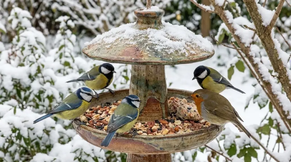 Der einfachste Vogelhaus-Trick: 9 Arten im Winter angezogen trotz Minusgraden