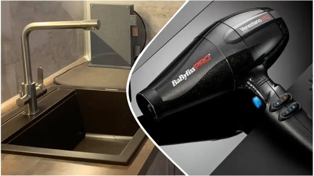 Haushaltstricks: So machen Sie Kratzer auf Ihrer Spüle aus Kunststein unsichtbar – mit einem einfachen Haartrockner