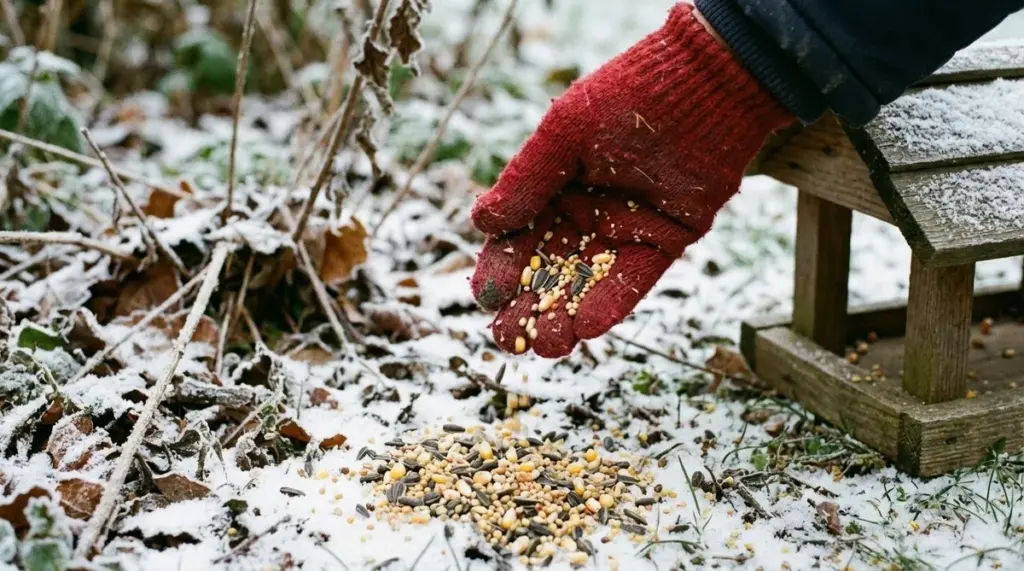 Warum alteingesessene Vogelhelfer winzige Samen auf den Fußboden streuen