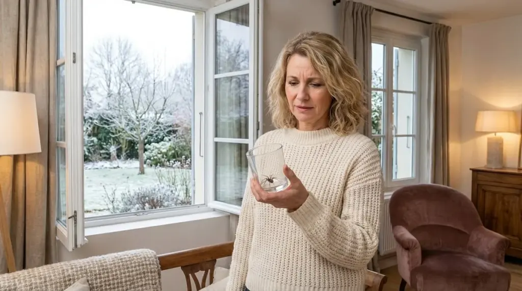 Warum das Rauswerfen einer Spinne im Winter tödlich enden kann