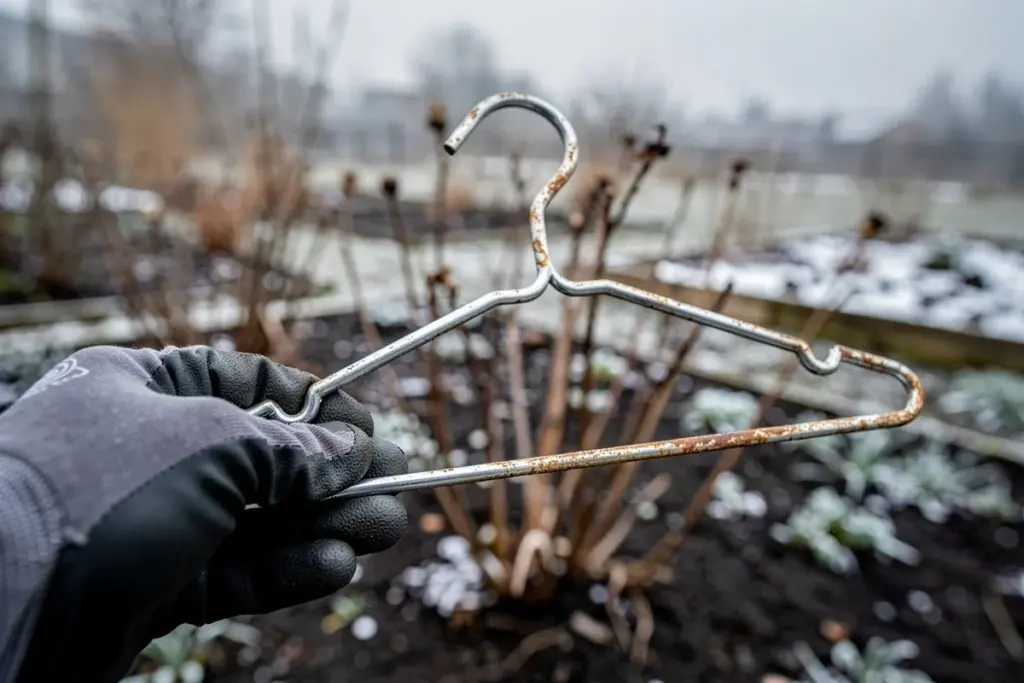Warum erfahrene Gärtner einen Metall-Kleiderbügel an die Vogelhäuschen hängen