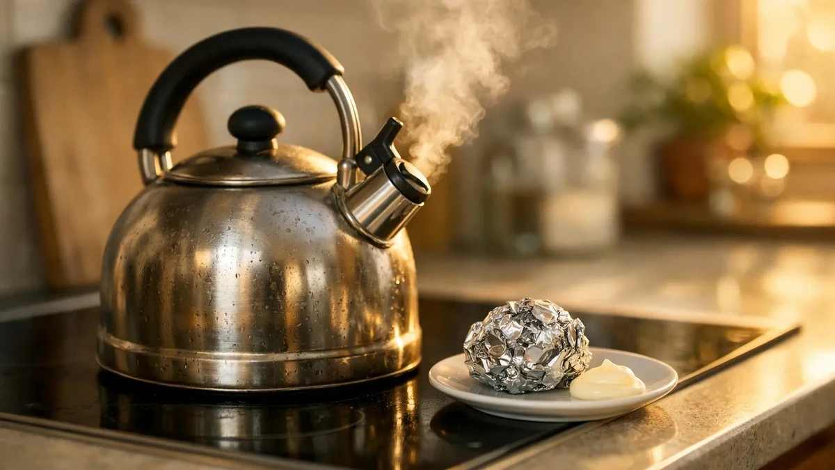 Warum Teekessel wie neu glänzt: 2 Löffel, die jeder wegwirft, entfernen hartnäckige Ablagerungen - image 1