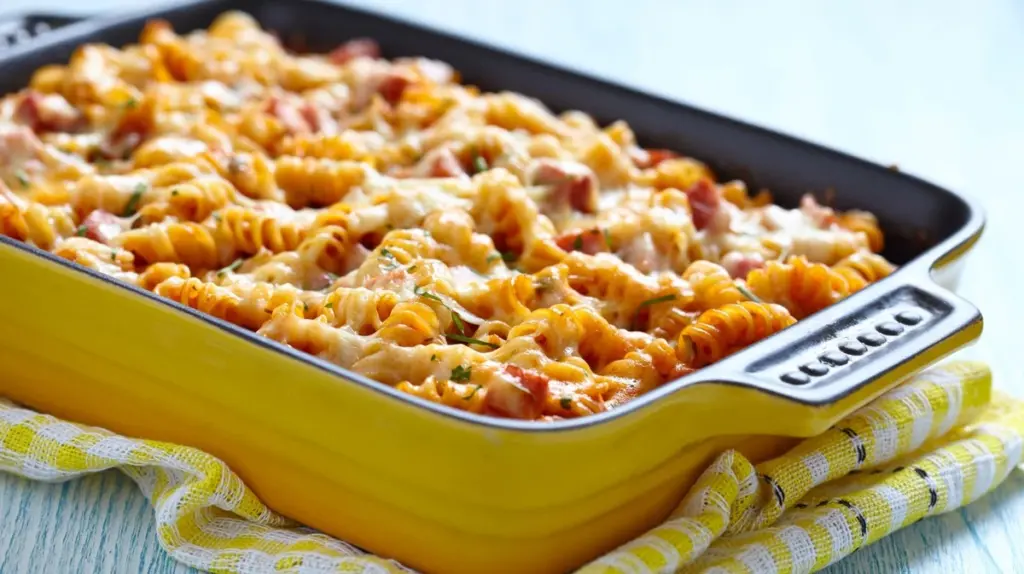 So zauberst du einen mega cremigen Nudelauflauf: Schinken-Schmaus ganz ohne Tütchen-Chaos!