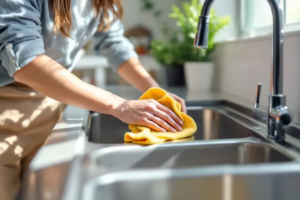 Warum die Glanzlosigkeit meines Edelstahlspülbeckens verschwand – dank eines Hausmittels, das ich viel früher kennenlernen sollte
