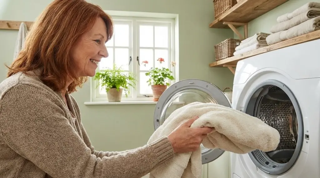 Warum erfahrene Hausfrauen immer ein Handtuch in den Wäschetrockner legen: Spart bis zu 20 Minuten pro Durchgang!