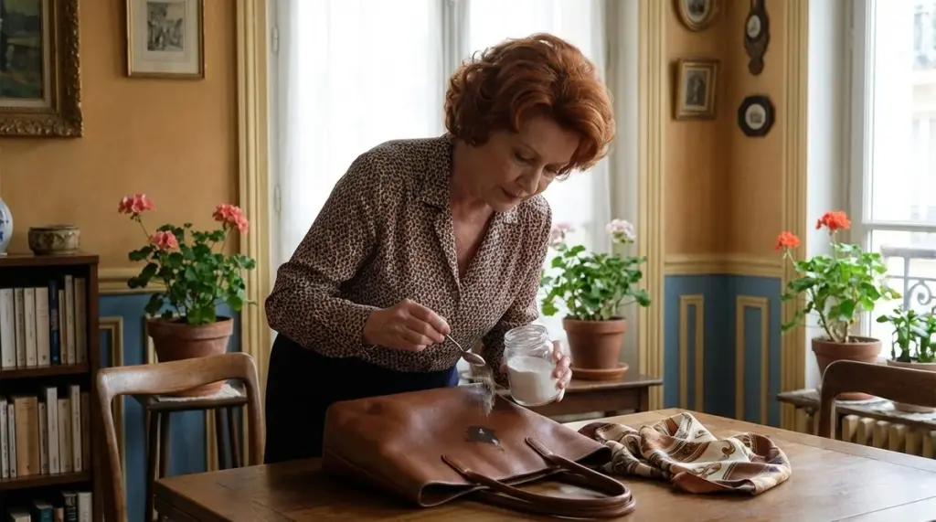 Die 1-Euro-Küchenpuder gegen Fettflecken: So retten Sie Leder und Seide über Nacht