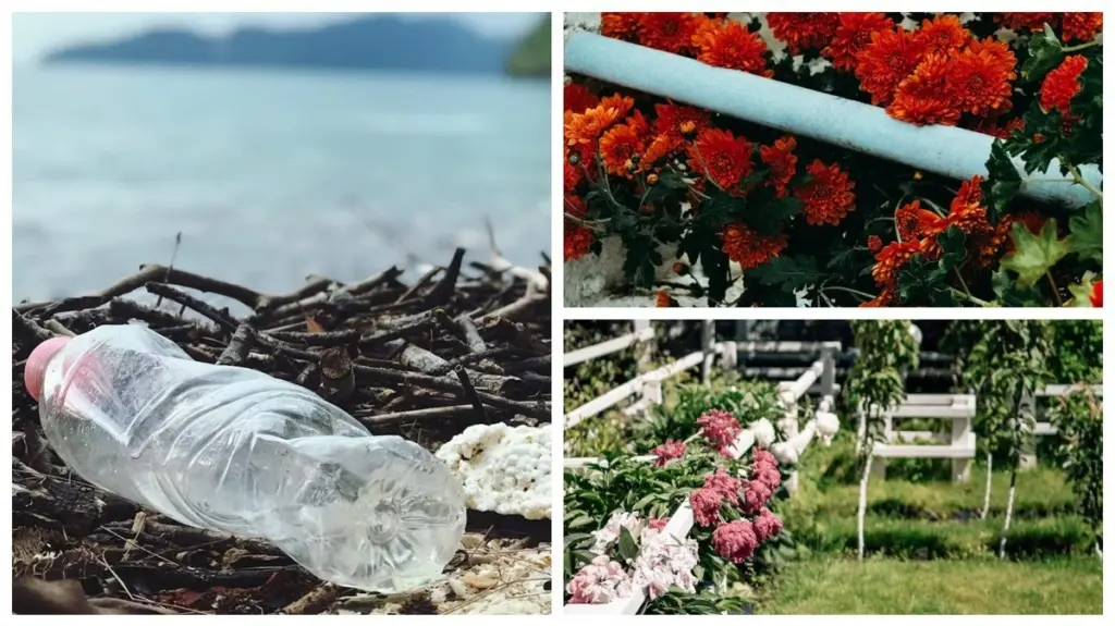 Dieser einfache Trick verwandelt leere Flaschen in bezaubernde Gartendekoration für Ihren Zaun