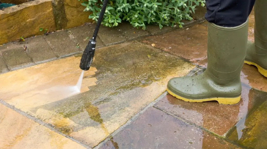 Natron statt teurer Chemie: Dieses Hausmittel schützt Ihre Terrasse vor Grünbelag