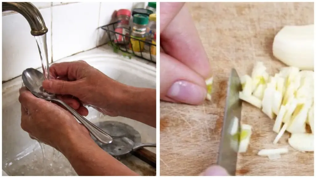 Warum ein Löffel Edelstahl Gerüche von den Händen vertreibt